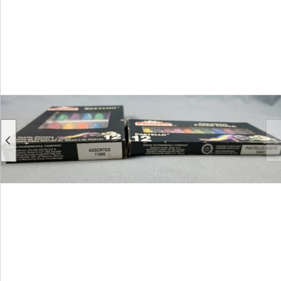 Dixon Prang 12 Oil Pastel Crayons 11660 Sketcho + 12 Pastello Paper Chalk 10441 - Picture 4 of 4